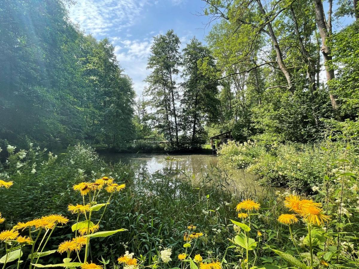 Ferienwohnung Panorama Teichblick Heldritt Esterno foto
